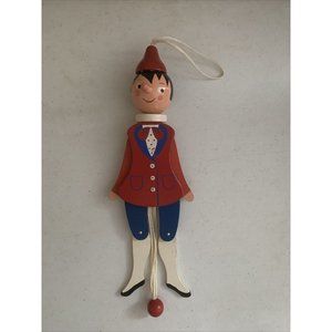 13" Wooden Pinocchio Jumping Jack‎ Doll Handmade